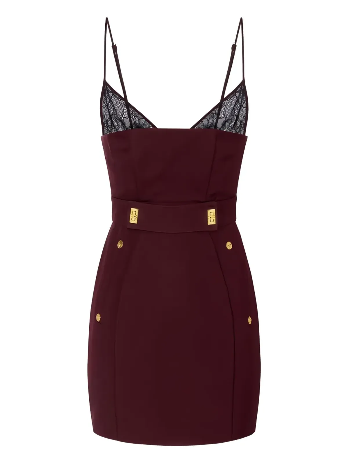 Elisabetta Franchi レースディテール ミニドレス - レッド - 画像1