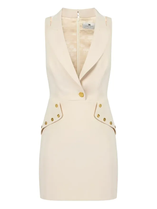 Elisabetta Franchi Elisabetta Franchi ピークドラペル ミニドレスの商品画像
