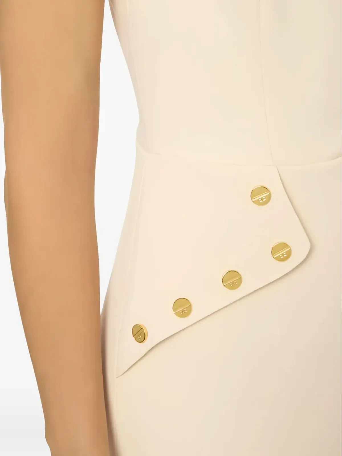 Elisabetta Franchi ピークドラペル ミニドレス - 画像4