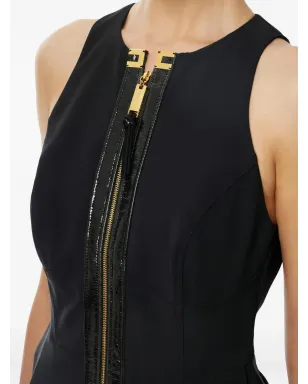 Elisabetta Franchi レザー・プラケット ミニドレス - サムネイル4