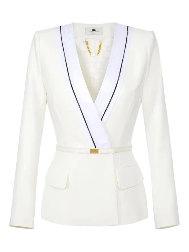 Elisabetta Franchi Elisabetta Franchi フラップポケットジャケットの商品画像