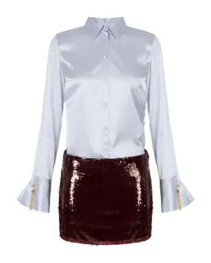 Elisabetta Franchi スパンコールミニドレス ブルー - サムネイル1
