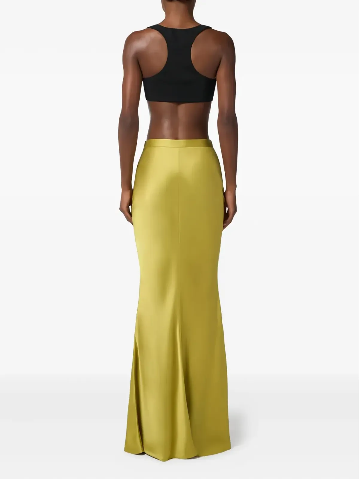 Elisabetta Franchi ロゴディテール マキシスカート - グリーン - 画像3