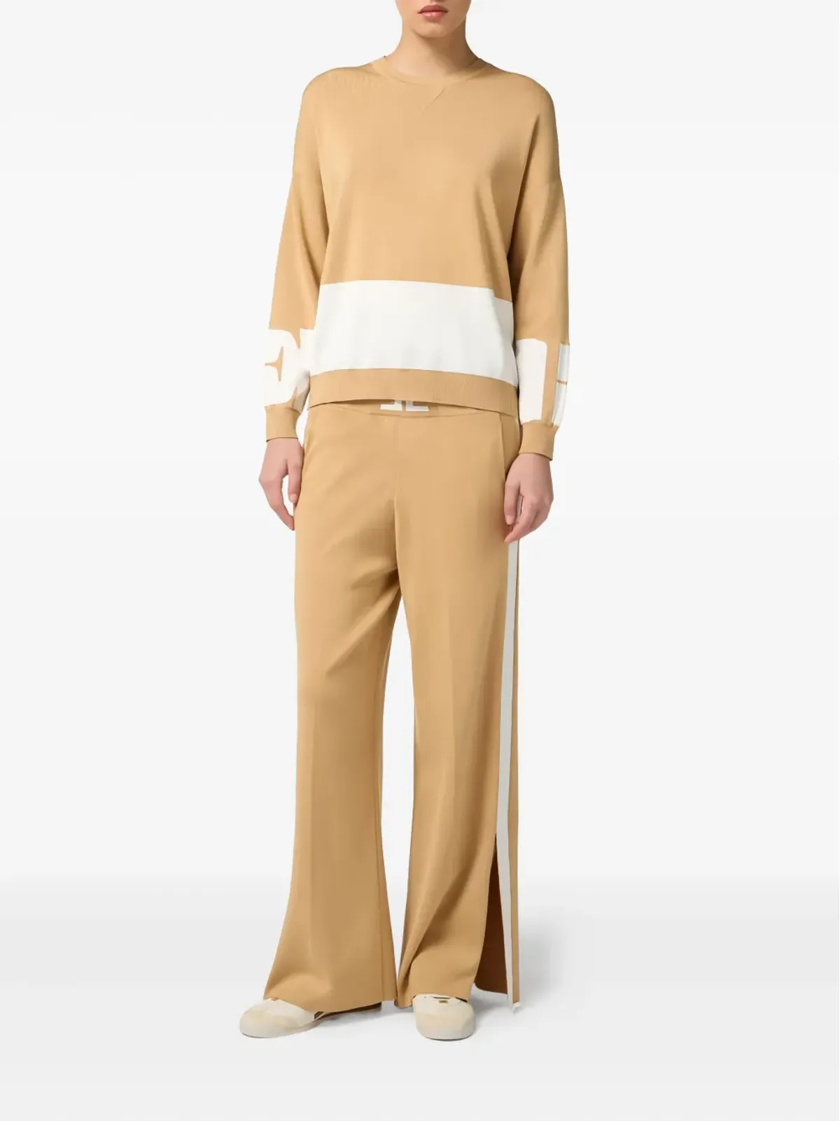 Elisabetta Franchi パッチポケット ベルト留め カーディガン - ニュートラルカラー - 画像2