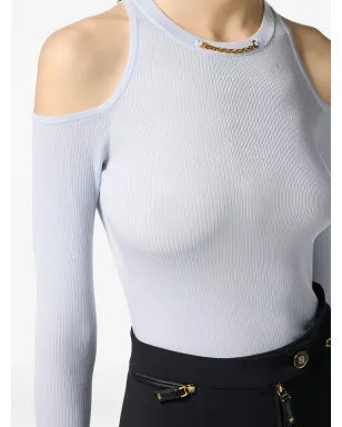 Elisabetta Franchi カットアウトディテール長袖トップ - サムネイル5