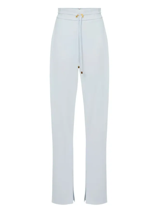 Elisabetta Franchi Elisabetta Franchi ドローストリング入りスリットパンツ ブルーの商品画像