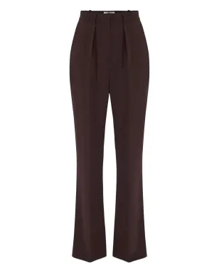 Elisabetta Franchi フレアテーラードパンツ ブラウン - サムネイル1