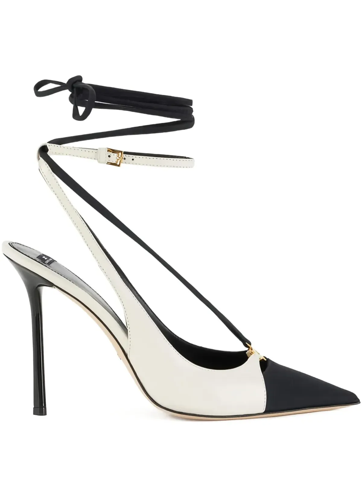 Elisabetta Franchi ツートンカラー スティレットヒールパンプス - ホワイト - 画像1
