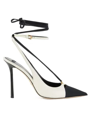 Elisabetta Franchi ツートンカラー スティレットヒールパンプス - ホワイト - サムネイル1