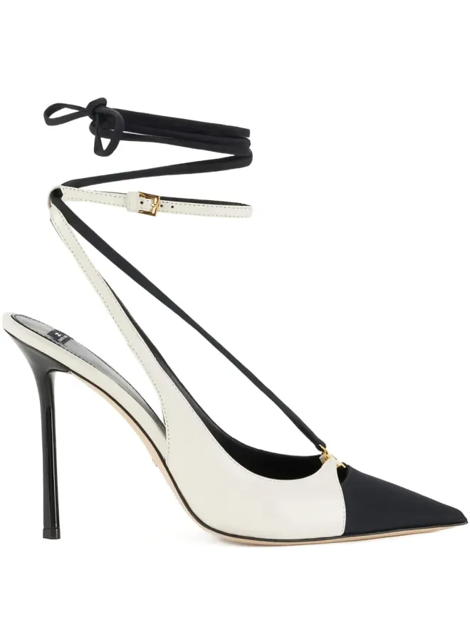 Elisabetta Franchi Elisabetta Franchi ツートンカラー スティレットヒールパンプス - ホワイトの商品画像