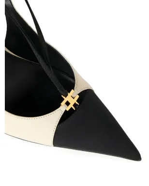 Elisabetta Franchi ツートンカラー スティレットヒールパンプス - ホワイト - サムネイル4