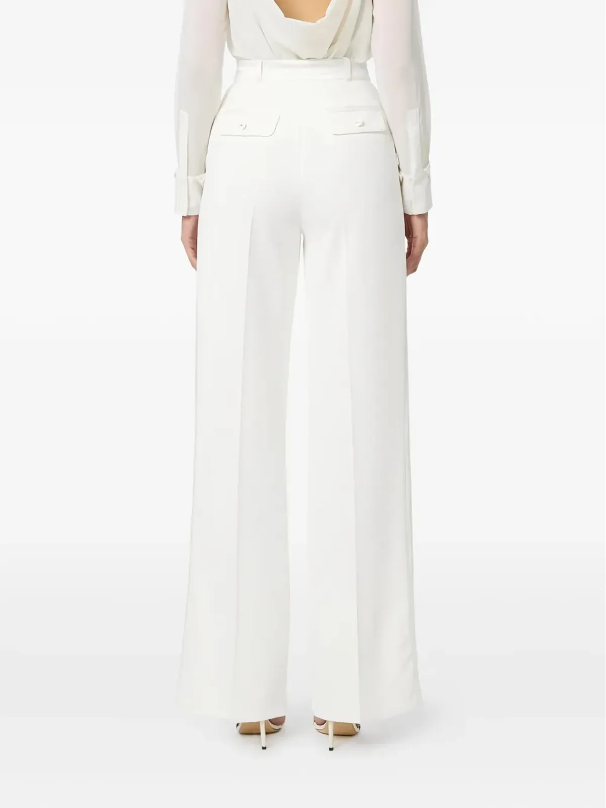 Elisabetta Franchi タキシードディテールパンツ - 画像3