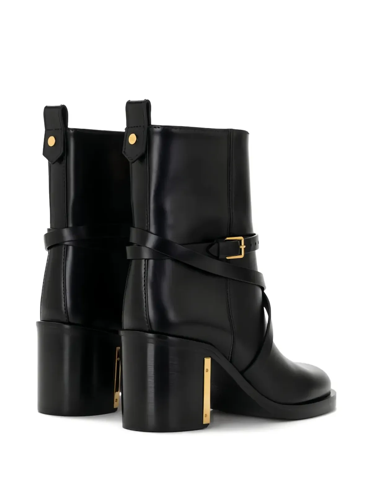 Elisabetta Franchi バックルディテール ブーツ - ブラック - 画像3