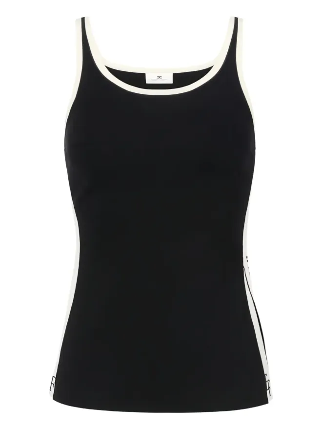 Elisabetta Franchi Elisabetta Franchi シャイニーバンド ロゴディテールのトップスの商品画像