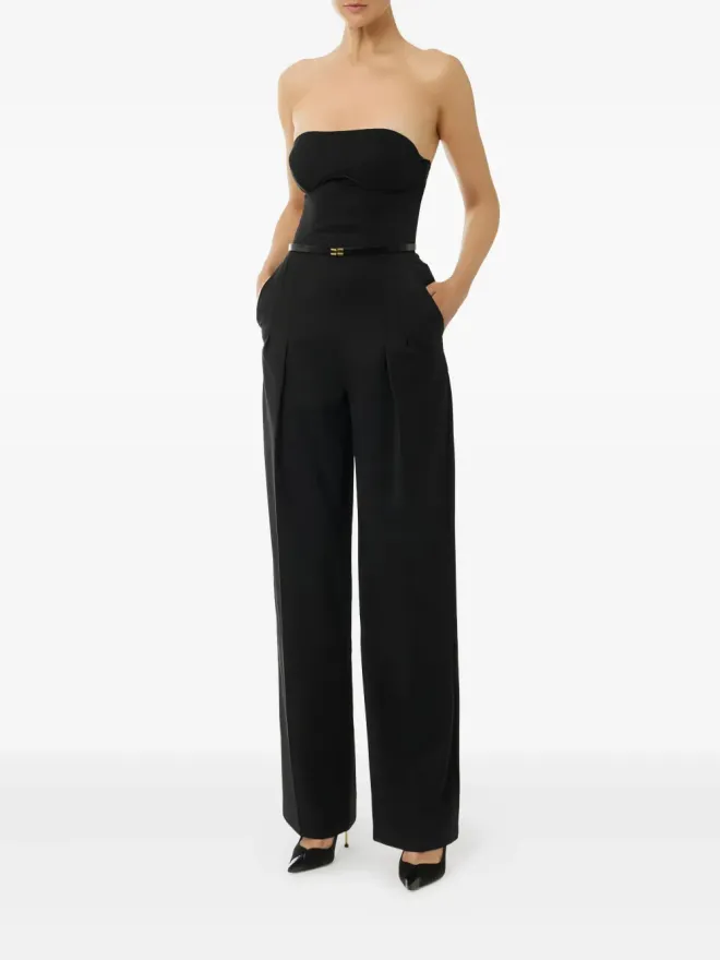 Elisabetta Franchi Elisabetta Franchi バンドゥベルト付きジャンプスーツ - ブラックの商品画像