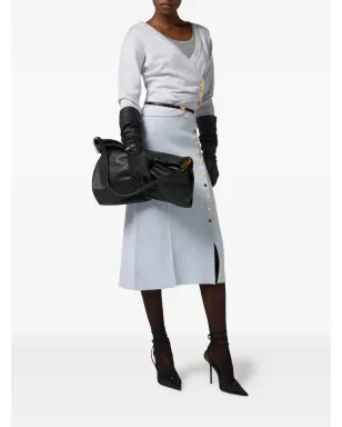 Elisabetta Franchi クロスオーバーボタンセーター - ニュートラルカラー - サムネイル2
