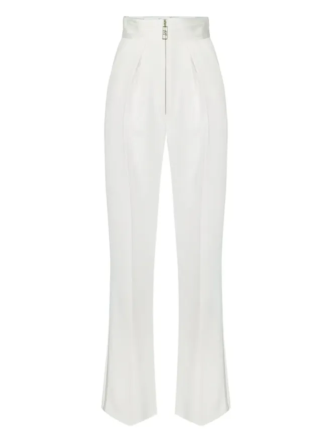 Elisabetta Franchi Elisabetta Franchi プリーツ入りパラッツォパンツ - ニュートラルカラーの商品画像