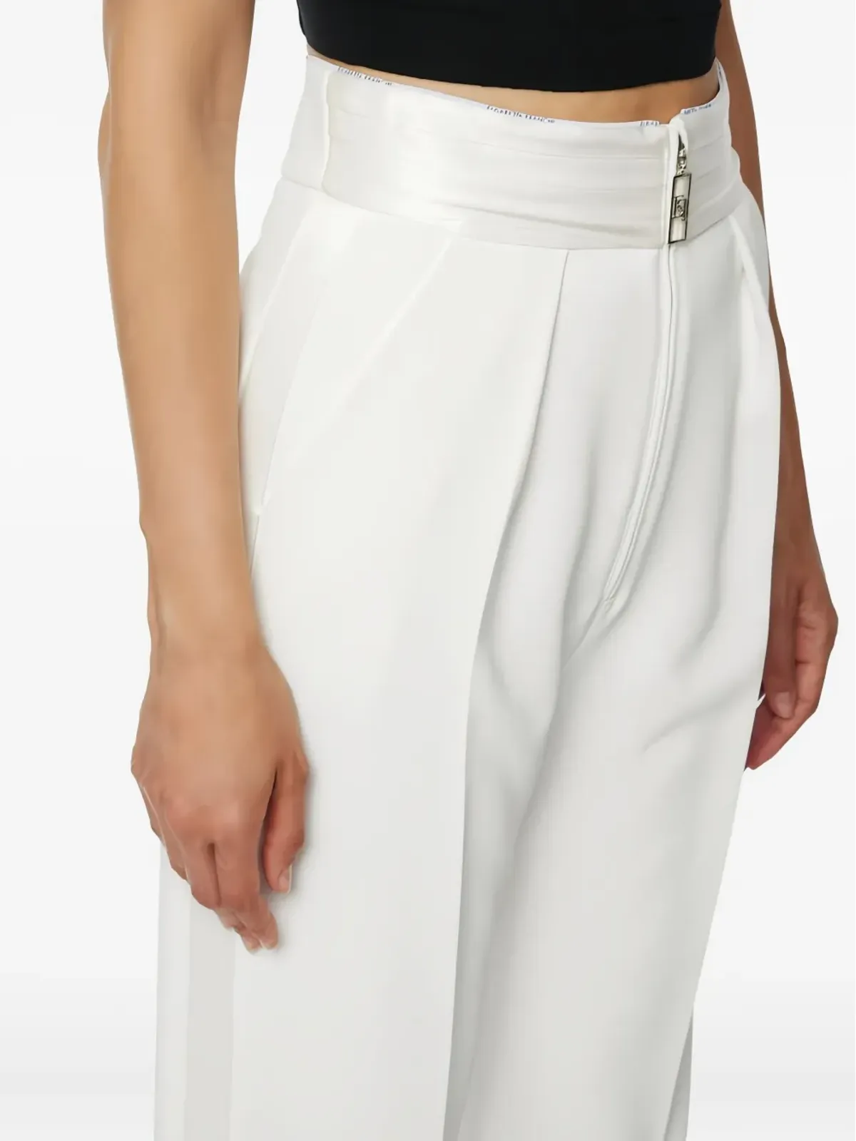 Elisabetta Franchi プリーツ入りパラッツォパンツ - ニュートラルカラー - 画像4
