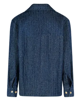 Séfr camp collar WES shirt - Blue - サムネイル2
