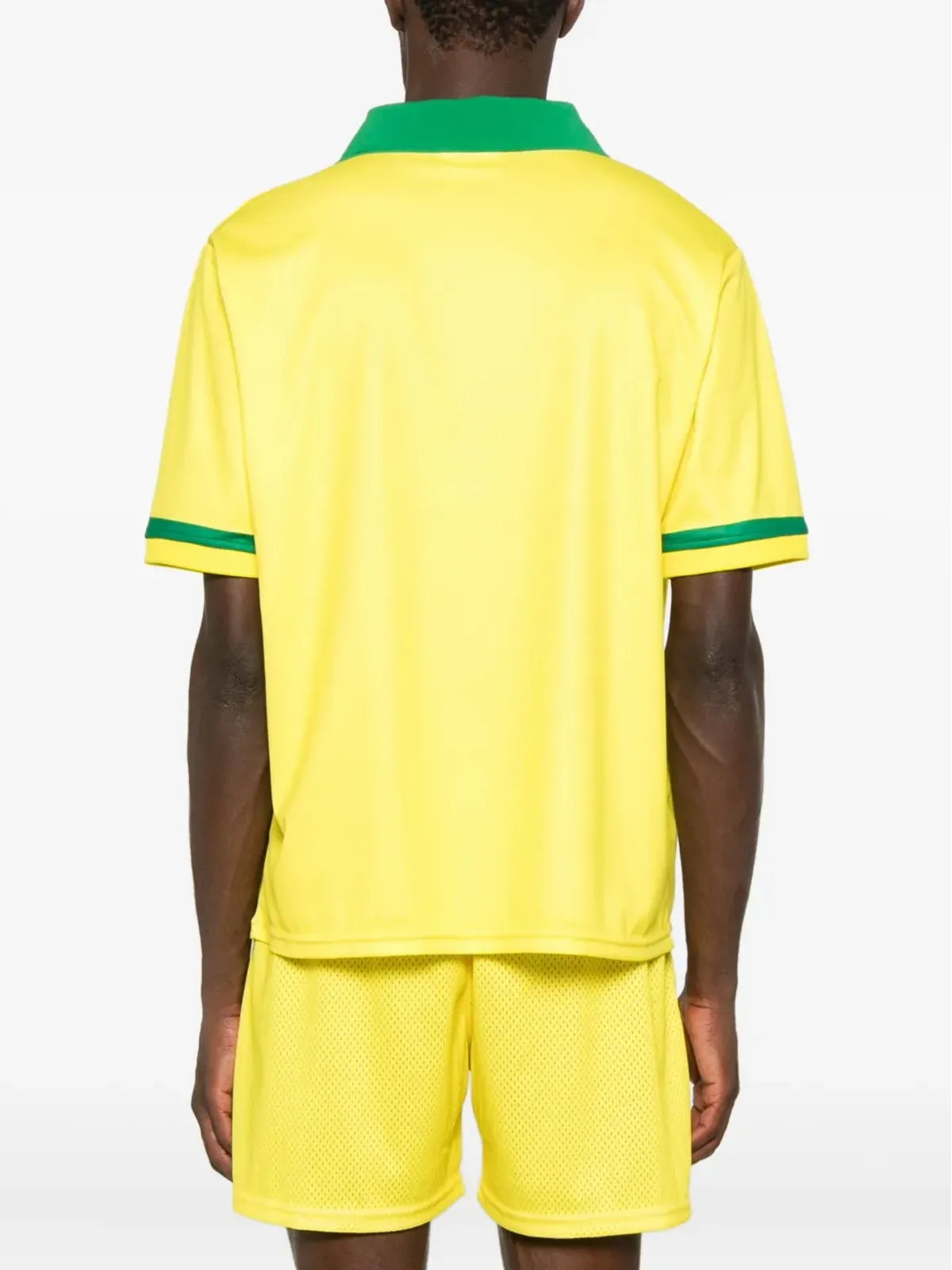 BLUE SKY INN ロゴプリント サッカーTシャツ イエロー - 画像3