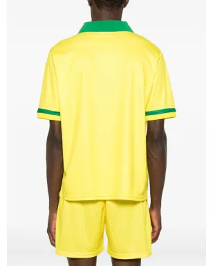 BLUE SKY INN ロゴプリント サッカーTシャツ イエロー - サムネイル3
