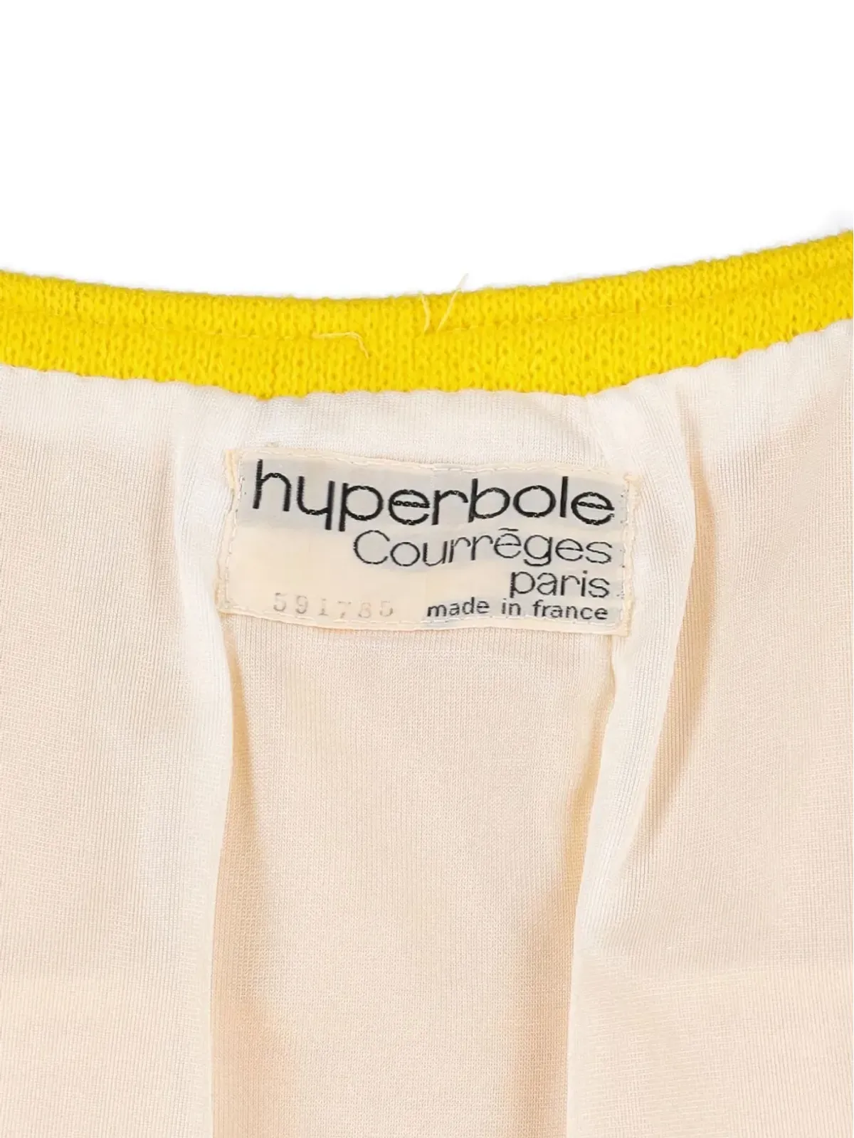 Courrèges Pre-Owned 1960s button front dress - Yellow - 画像5