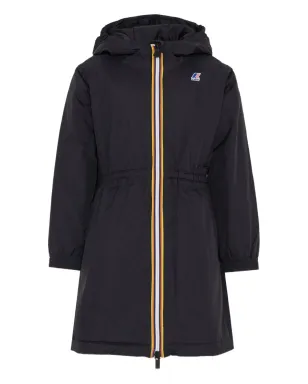 K Way Kids フード付きドローストリングコート - サムネイル1