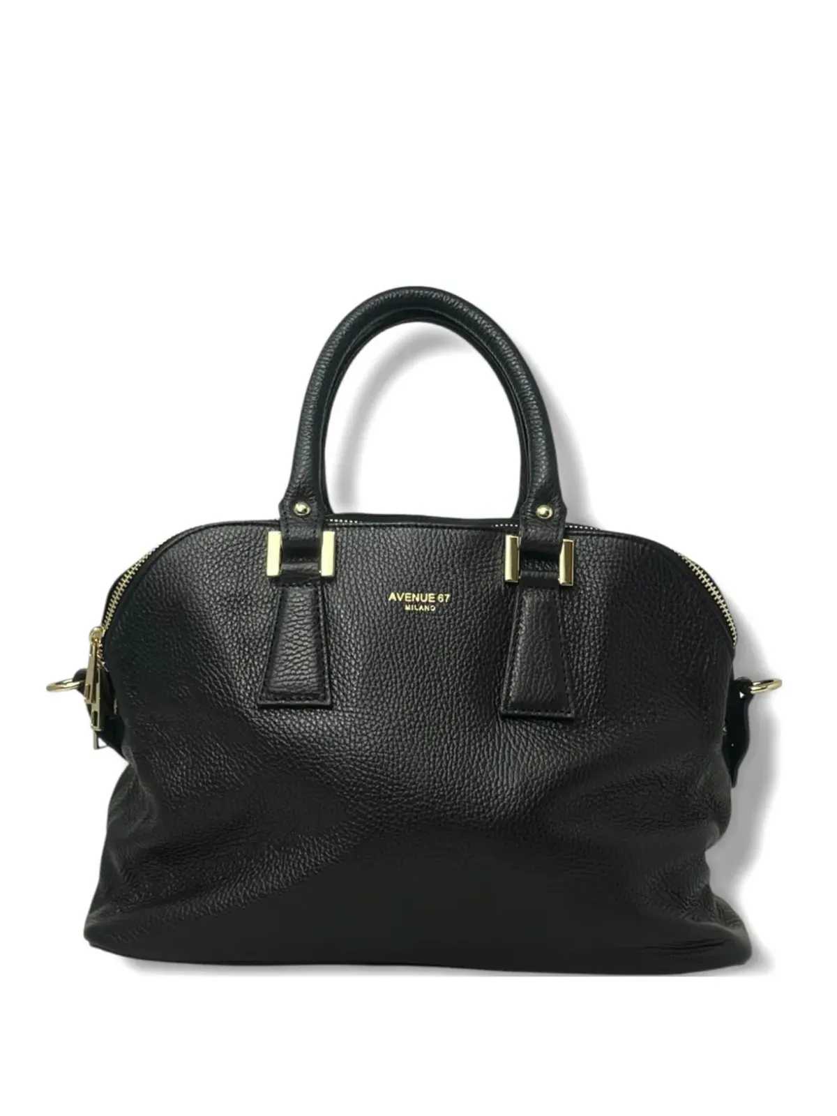 avenue 67 グレインドカーフレザー トートバッグ - ブラック - 画像1