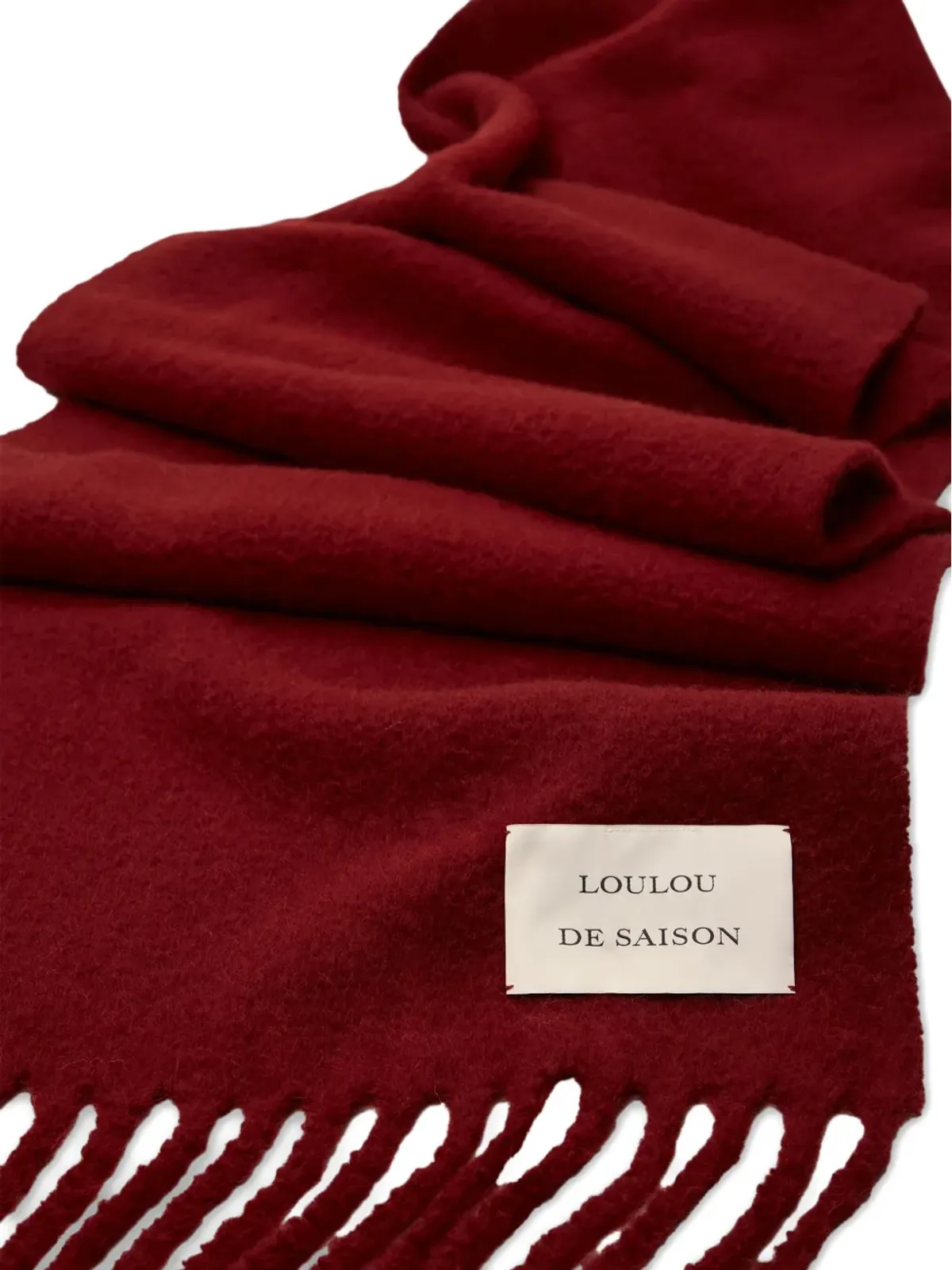 Loulou Santo フリンジエッジ スカーフ - 画像2