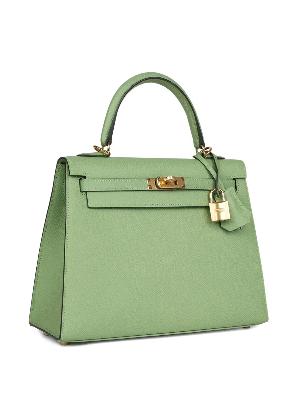 Hermès ビンテージ ケリー・セリエ25 レザー トートバッグ - グリーン - 画像5