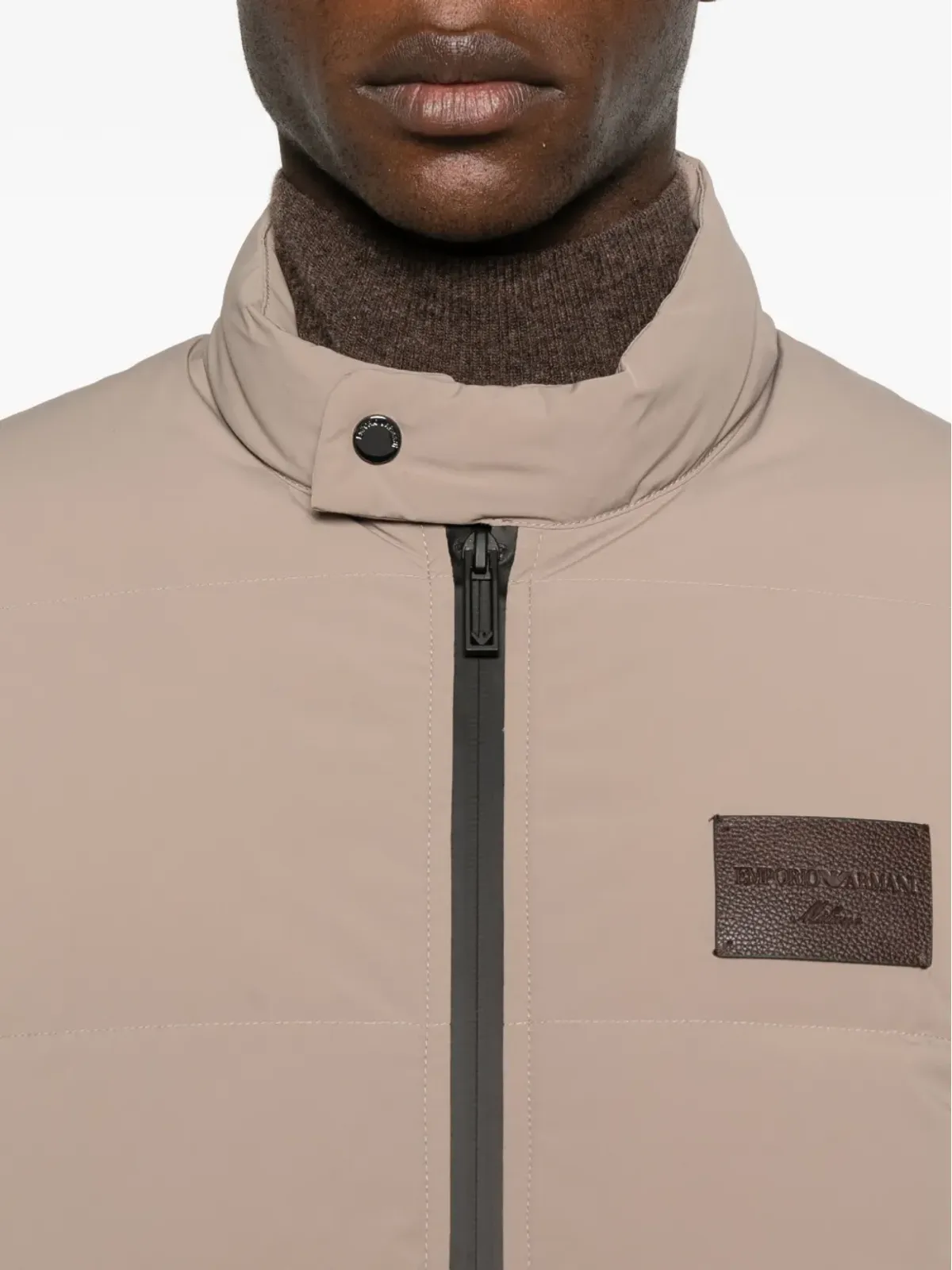 Emporio Armani ジップアップパディッドジャケット - ニュートラルカラー - 画像5