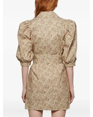 Lhd Casitas puff-sleeve belted dress - サムネイル5