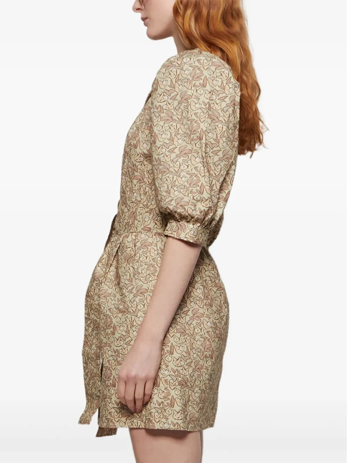 Lhd Casitas puff-sleeve belted dress - 画像4