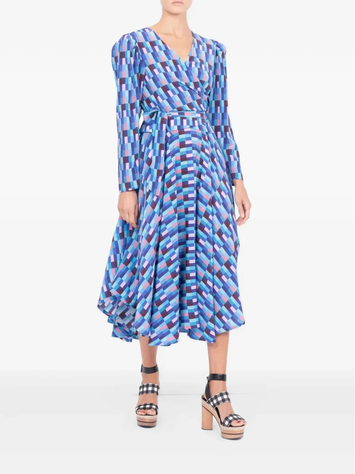 Lhd Odalys geometric pattern blouse - 画像2