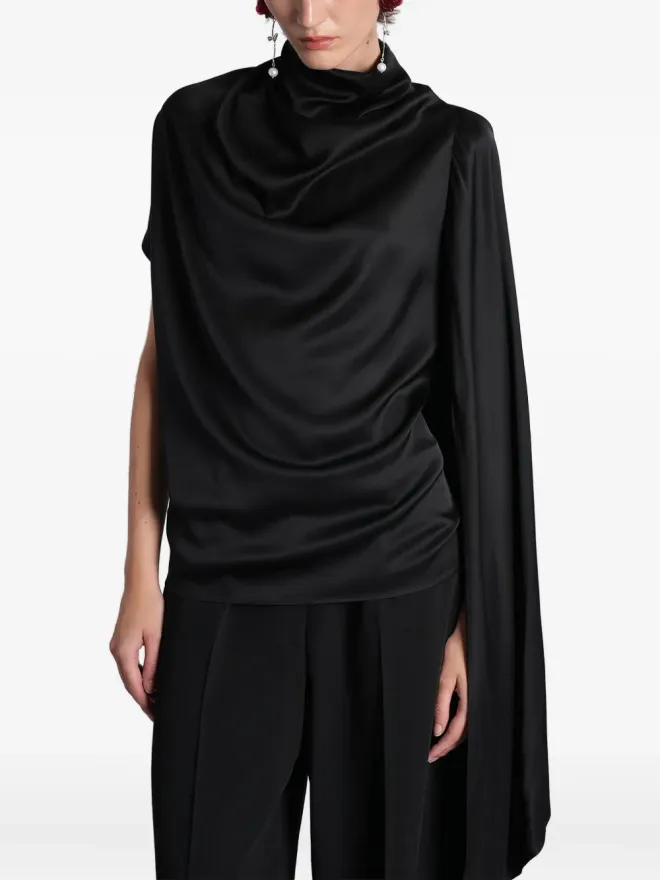 Magda Butrym Magda Butrym スカーフディテール付きアシンメトリーブラウスの商品画像
