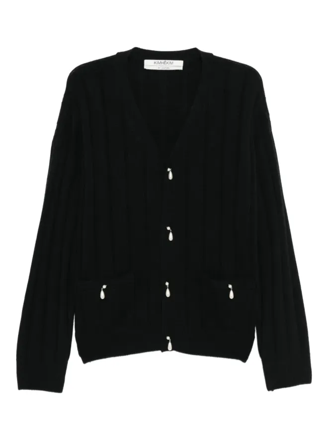 KIMHĒKIM Kimhekim パール付きウールカーディガンの商品画像