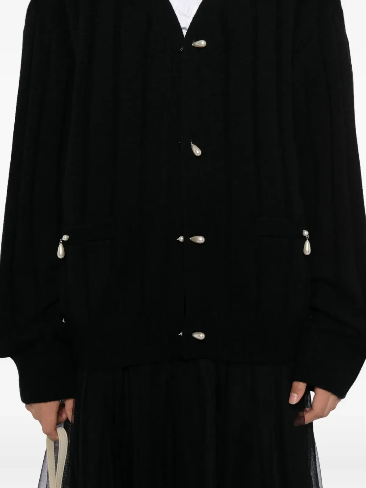 Kimhekim パール付きウールカーディガン - 画像5