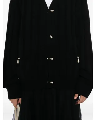 Kimhekim パール付きウールカーディガン - サムネイル5