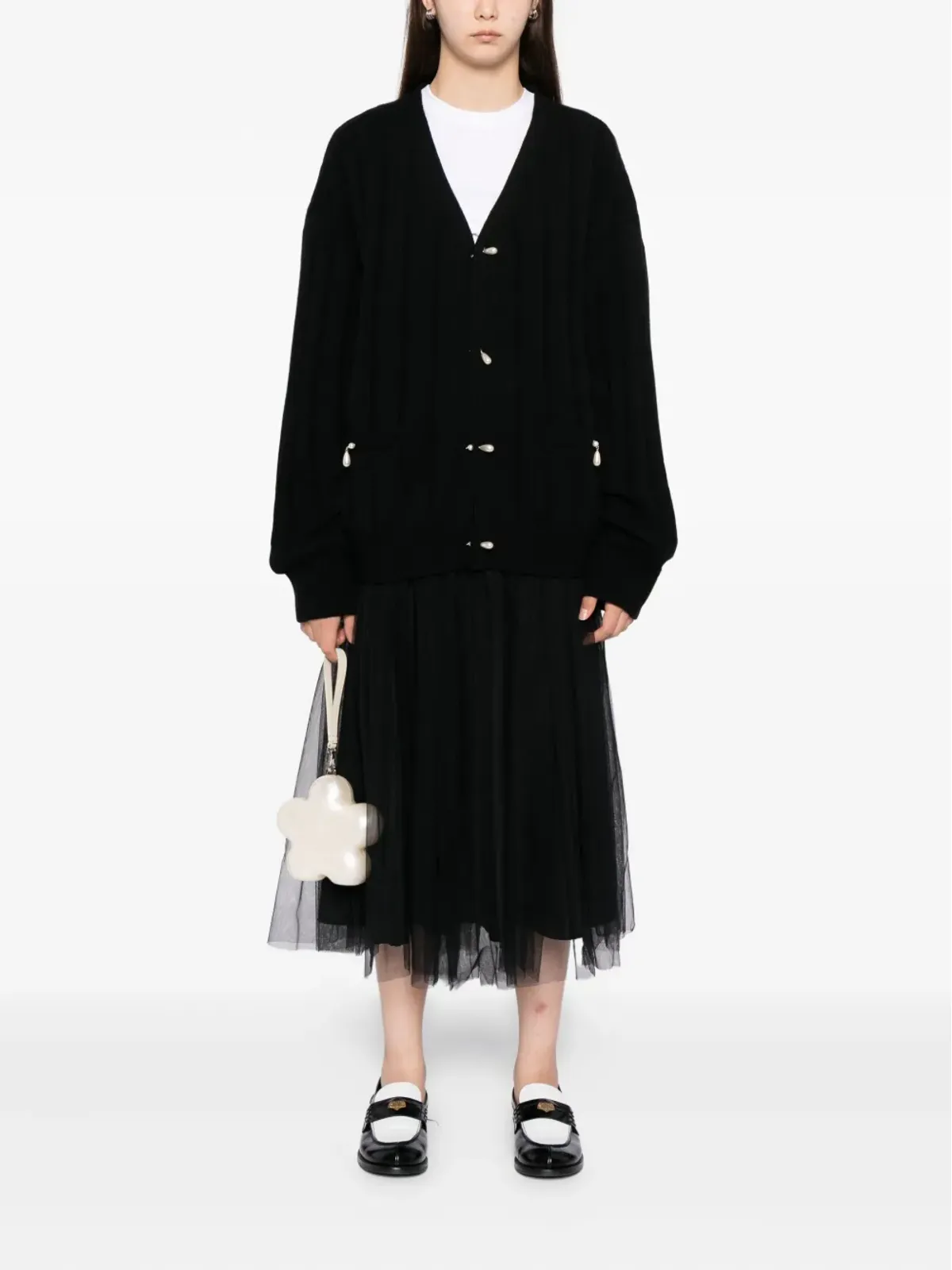 Kimhekim パール付きウールカーディガン - 画像2