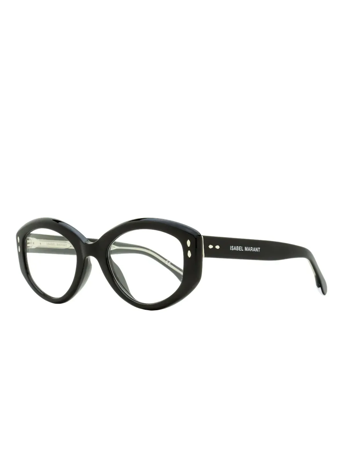 Isabel Marant Eyewear リベットディテールのオーバルフレーム眼鏡 - 画像2
