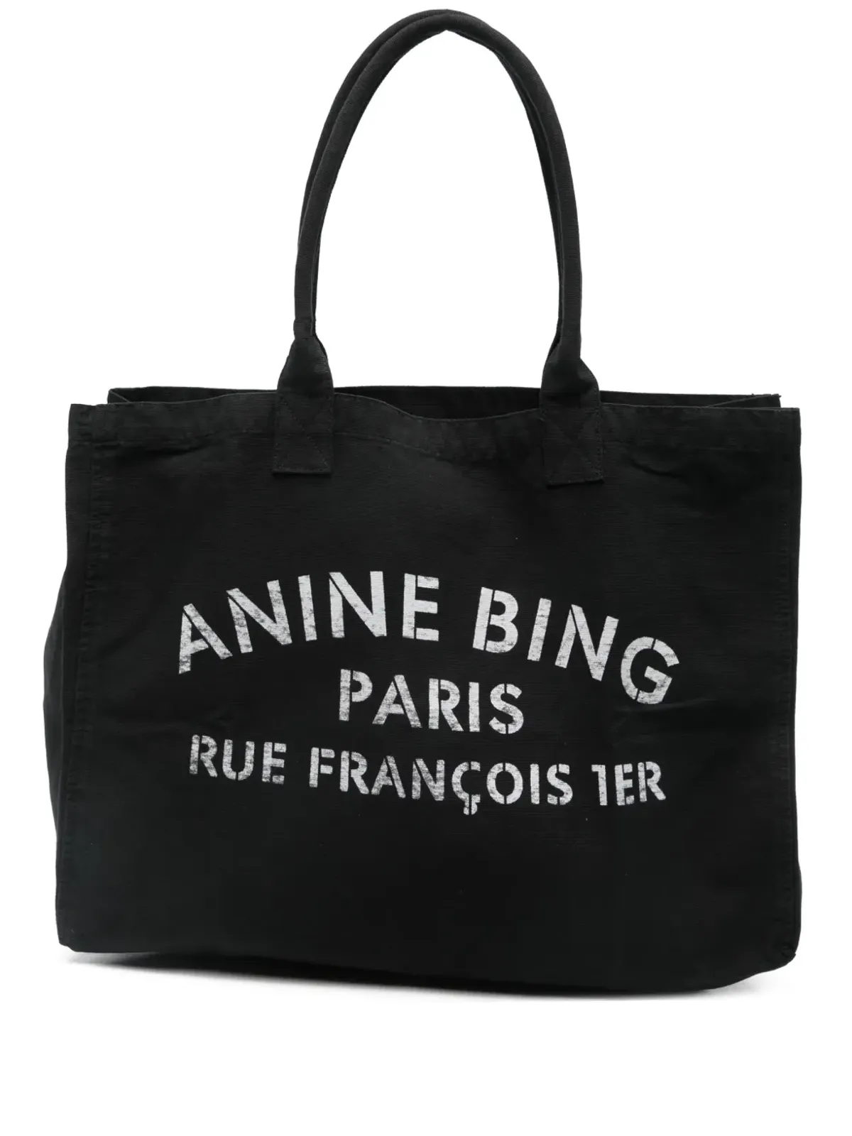ANINE BING キャンバス ロゴ トートバッグ - 画像1