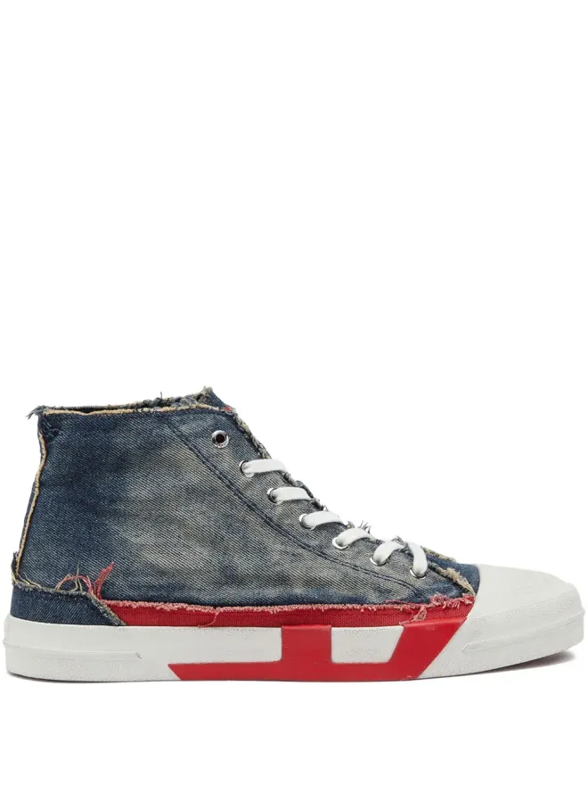 Diesel Diesel S-D-Verse Mid II frayed sneakers - Blueの商品画像