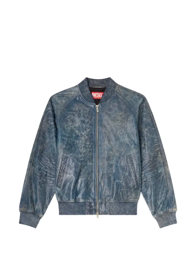Diesel Diesel L-Cobb レザー ボンバージャケットの商品画像