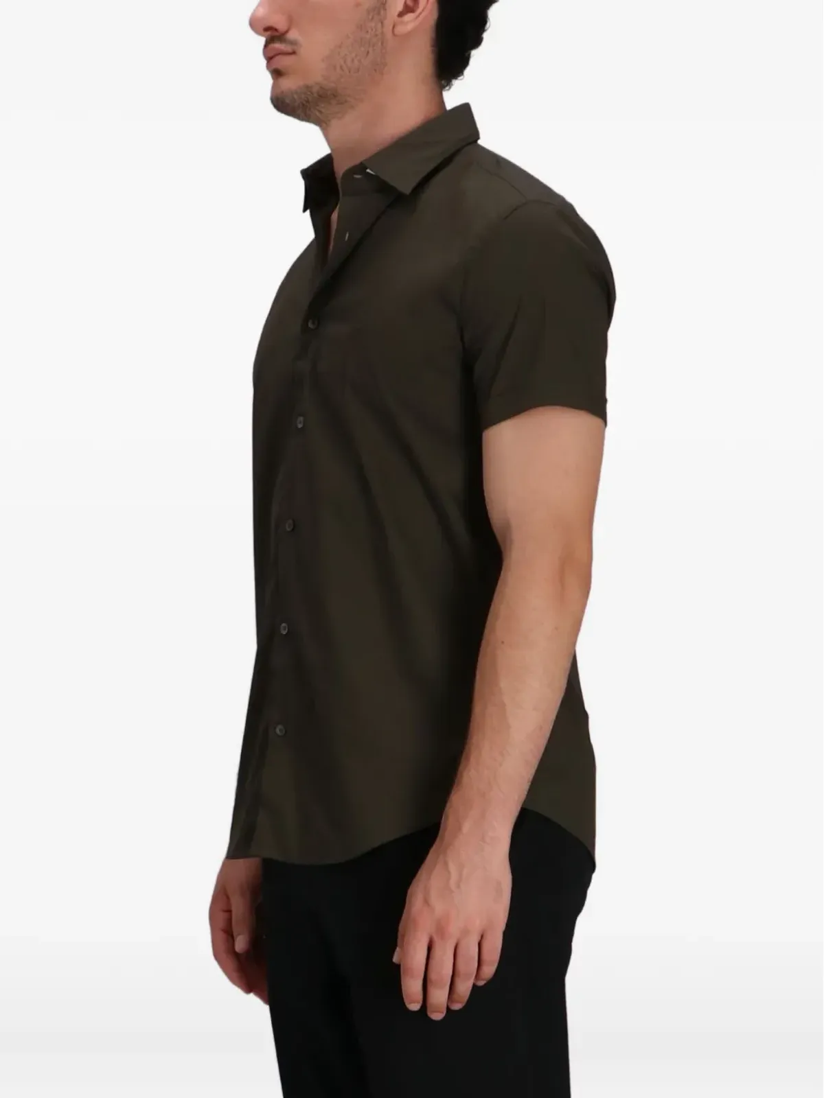 Emporio Armani ボタン留めショートスリーブシャツ - 画像2