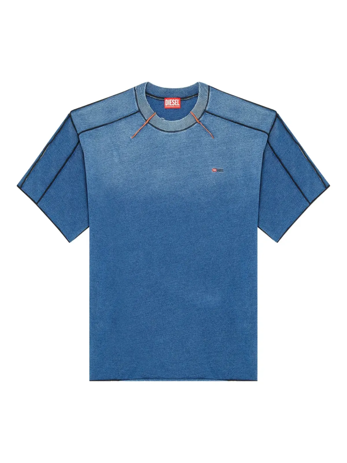 Diesel T-Craoxt コットンTシャツ ブルー - 画像1
