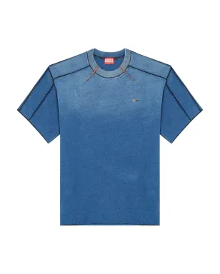 Diesel T-Craoxt コットンTシャツ ブルー - サムネイル1
