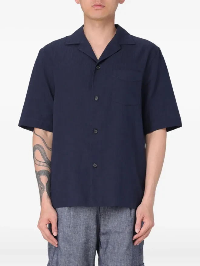 Paolo Pecora Paolo Pecora ポケットボタンシャツ ブルーの商品画像