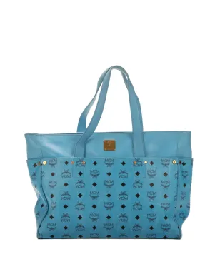 MCM Pre-Owned Visetos トートバッグ - Blue - サムネイル1