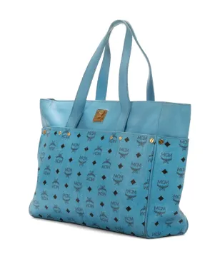 MCM Pre-Owned Visetos トートバッグ - Blue - サムネイル5