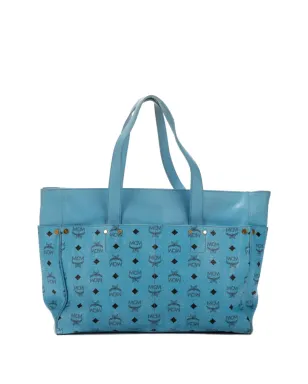 MCM Pre-Owned Visetos トートバッグ - Blue - サムネイル2